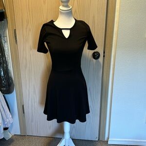 Black mid length dress, size 2